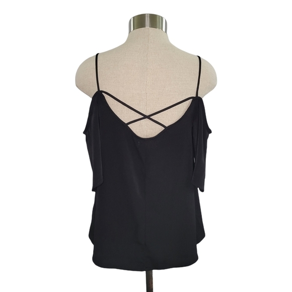 BP Urban Outfitters black cold shoulder criss cross strap top- size XS - Picture 5 of 8